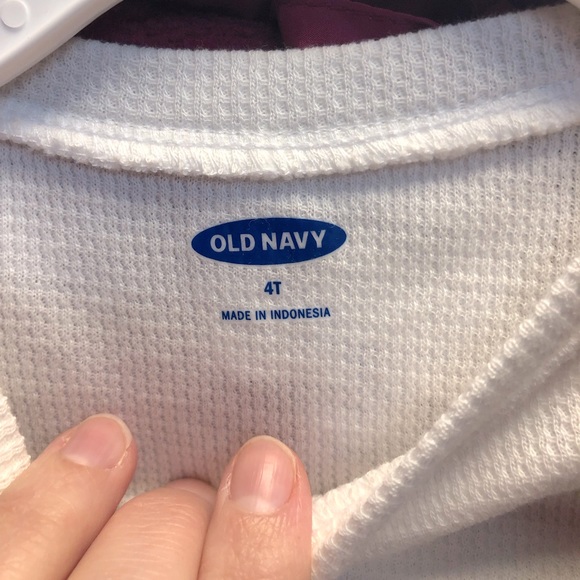 Old Navy long sleeve thermal and puffer vest, 3T (4T has been sold) - Picture 3 of 11